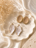 گوشواره زنانه مدل Aurora طرح برگان Qazal Bijoux