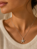 گردنبند زنانه مدل Maris Necklace طرح ستاره دریایی | Qazal Bijoux